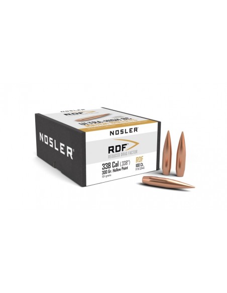 NOSLER BULLETS 338" 300GR RDF HPBT 100PCS.