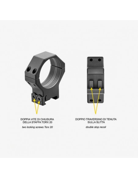 CONTESSA LIGHT PICATINNY RINGS D. 40MM BLACK CONTESSA LIGHT PICATINNY RINGS D. 40MM BLACK