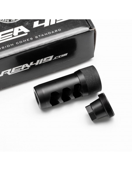 AREA419 MUZZLEBRAKE HELLFIRE SELF TIMING C.6,5mm 5/8-24 BLACK AREA419 MUZZLEBRAKE HELLFIRE SELF TIMING C.6,5mm 5/8-24 BLACK