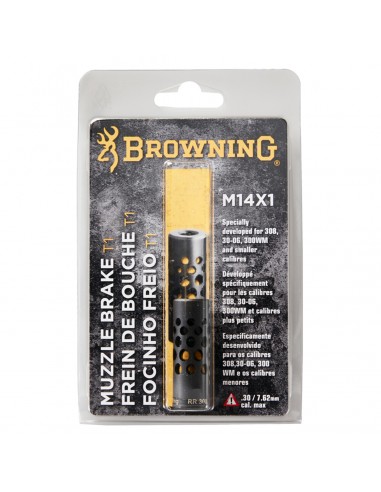 BROWNING MUZZLEBRAKE T1 308/30-06/300WM M14x1 BLACK BROWNING MUZZLEBRAKE T1 308/30-06/300WM M14x1 BLACK