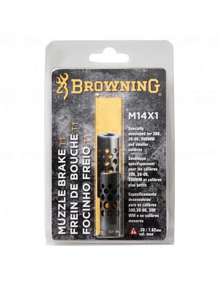 BROWNING MUZZLEBRAKE T1 308/30-06/300WM M14x1 BLACK BROWNING MUZZLEBRAKE T1 308/30-06/300WM M14x1 BLACK