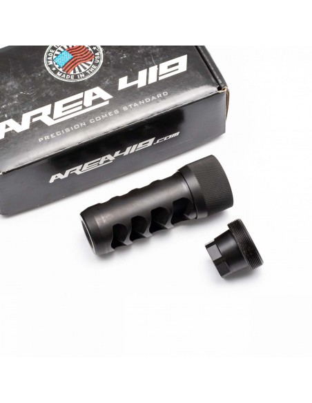 AREA419 MUZZLEBRAKE SIDEWINDER SELF TIMING .338 5/8-24 BLACK AREA419 MUZZLEBRAKE SIDEWINDER SELF TIMING .338 5/8-24 BLACK