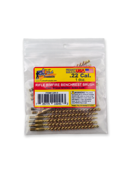 PRO SHOT RIFLE LENGTH BRONZE BRISTLE BULK QUANTITY DOZEN PACK