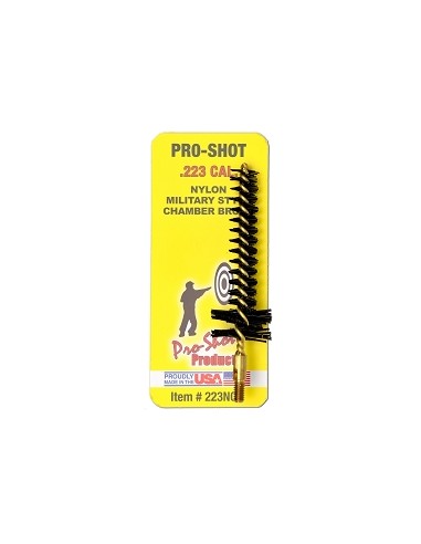 PRO SHOT NYLON CHAMBER BRUSH MILITARY STYLE 5,56MM / .223 CAL PRO SHOT NYLON CHAMBER BRUSH MILITARY STYLE 5,56MM / .223 CAL