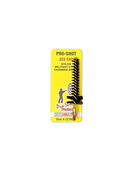 PRO SHOT NYLON CHAMBER BRUSH MILITARY STYLE 5,56MM / .223 CAL PRO SHOT NYLON CHAMBER BRUSH MILITARY STYLE 5,56MM / .223 CAL