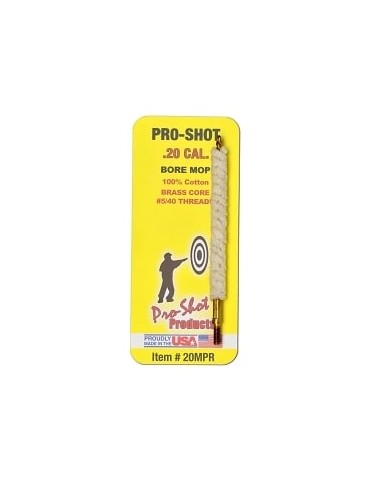 PRO SHOT COTTON BORE MOP .20 CAL PRO SHOT COTTON BORE MOP .20 CAL