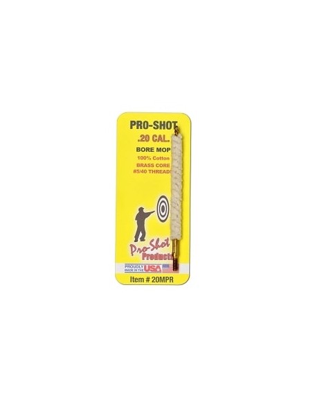 PRO SHOT COTTON BORE MOP .20 CAL PRO SHOT COTTON BORE MOP .20 CAL