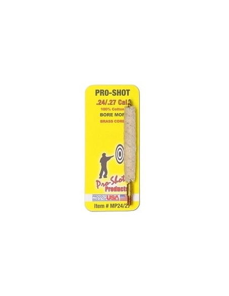 PRO SHOT COTTON BORE MOP .24 - .27 CAL PRO SHOT COTTON BORE MOP .24 - .27 CAL