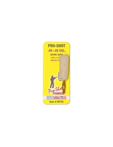 PRO SHOT COTTON BORE MOP .40 - .45 CAL PRO SHOT COTTON BORE MOP .40 - .45 CAL