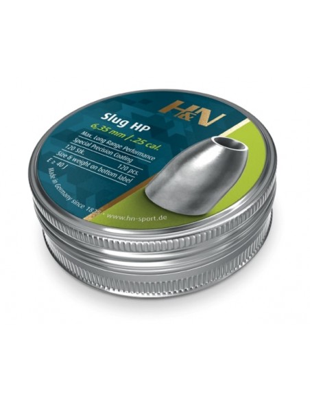 H&N SLUG HP 30GR 6,35MM 120PCS.