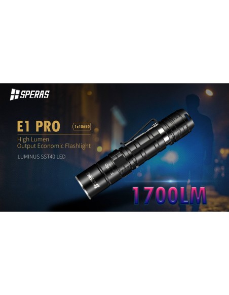 SPERAS TORCIA E1PRO 284M 1700LM SPERAS TORCIA E1PRO 284M 1700LM