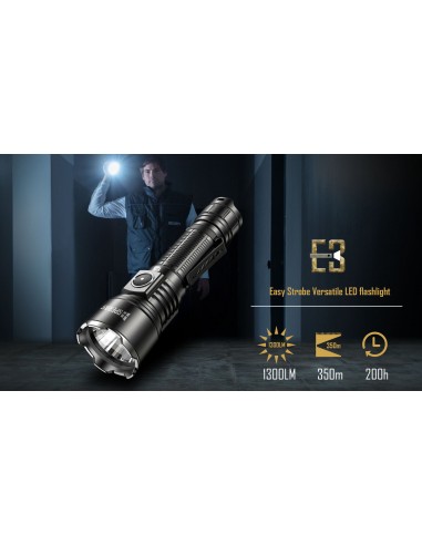 SPERAS FLASHLIGHT E3 350M 1300LM TACTICAL OUTDOOR USB-C SPERAS FLASHLIGHT E3 350M 1300LM TACTICAL OUTDOOR USB-C