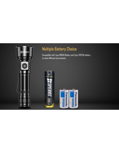 SPERAS FLASHLIGHT E3 350M 1300LM TACTICAL OUTDOOR USB-C SPERAS FLASHLIGHT E3 350M 1300LM TACTICAL OUTDOOR USB-C