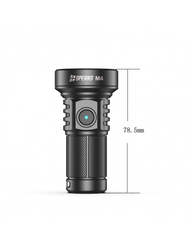 SPERAS FLASHLIGHT M4 MINI 652M 1320LM USB-C SPERAS FLASHLIGHT M4 MINI 652M 1320LM USB-C