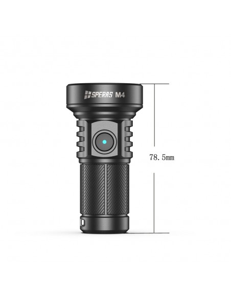 SPERAS FLASHLIGHT M4 MINI 652M 1320LM USB-C SPERAS FLASHLIGHT M4 MINI 652M 1320LM USB-C