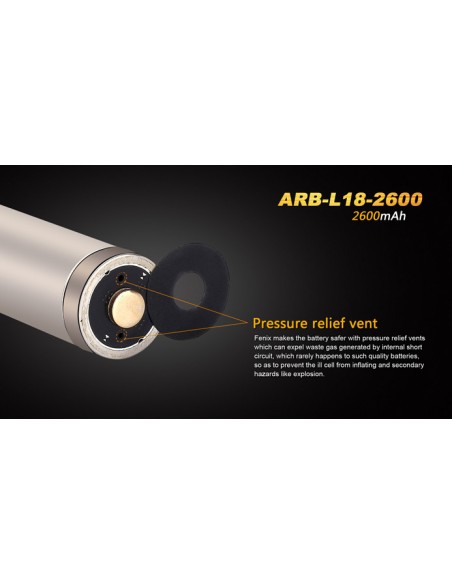 FENIX BATTERIA RICARICABILE ARB-L18 2600mAh FENIX BATTERIA RICARICABILE ARB-L18 2600mAh