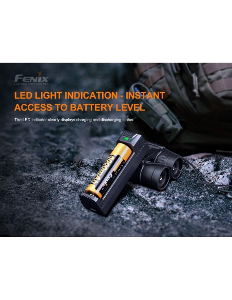 FENIX BATTERY CHARGER SMART ARE-X1 V2.0 SINGLE-SLOT FENIX BATTERY CHARGER SMART ARE-X1 V2.0 SINGLE-SLOT