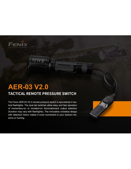 FENIX INTERRUTTORE REMOTO A PRESSIONE AER-03 V2.0 TATTICO FENIX INTERRUTTORE REMOTO A PRESSIONE AER-03 V2.0 TATTICO