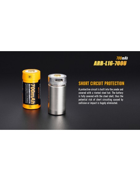 FENIX RECHARGEABLE BATTERY ARB-L16 700mAh FENIX RECHARGEABLE BATTERY ARB-L16 700mAh