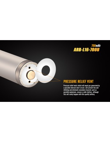 FENIX RECHARGEABLE BATTERY ARB-L16 700mAh FENIX RECHARGEABLE BATTERY ARB-L16 700mAh
