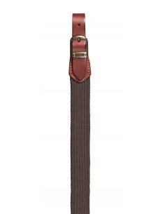 RISERVA ELASTIC SHOTGUN SHOULDER STRAP BROWN R6077 2
