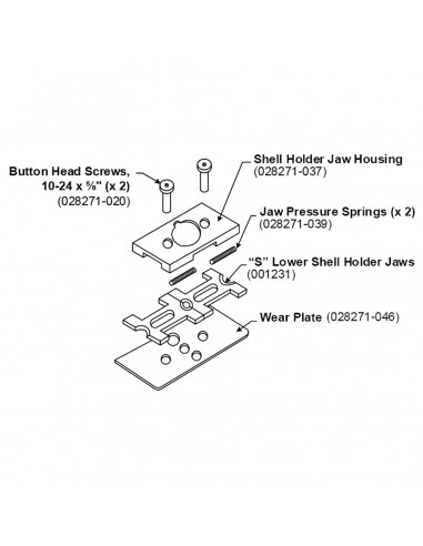 FORSTER SHELL HOLDER JAWS "S" FOR CO-AX PRESS FORSTER SHELL HOLDER JAWS "S" FOR CO-AX PRESS