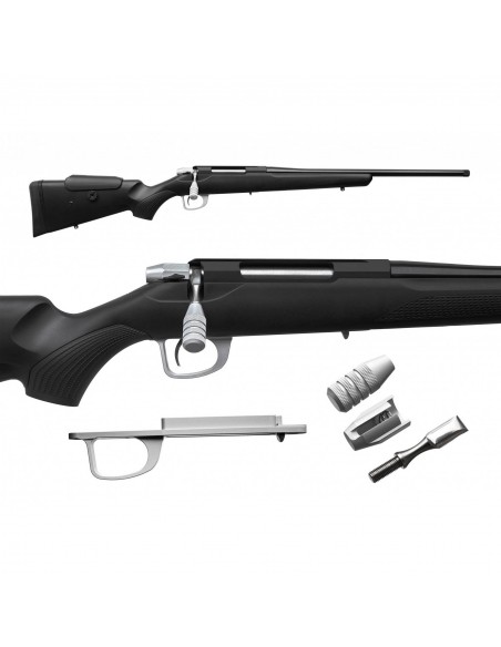 ATLASWORXS TIKKA T3/T3X DRESS UP KIT SILVER KNURLED ATLASWORXS TIKKA T3/T3X DRESS UP KIT SILVER KNURLED