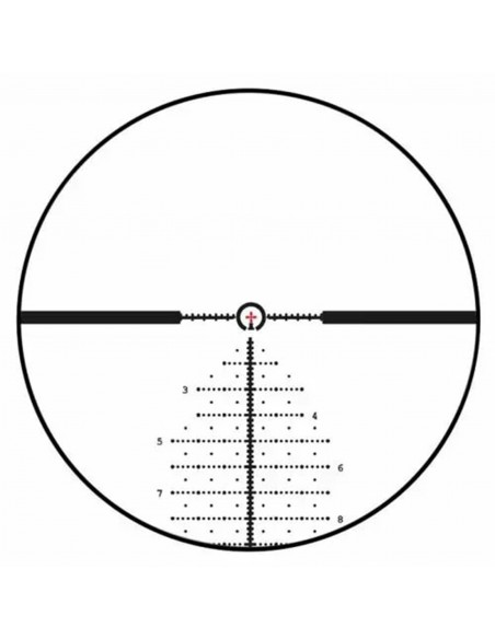 MEOPTA OTTICA OPTIKA 6 4.5-27X50 RD RETICOLO MRAD 1 FFP ILLUMINATO