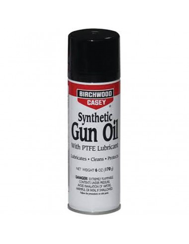 BIRCHWOOD CASEY SYNTHETIC GUN OIL 6OZ AEROSOL