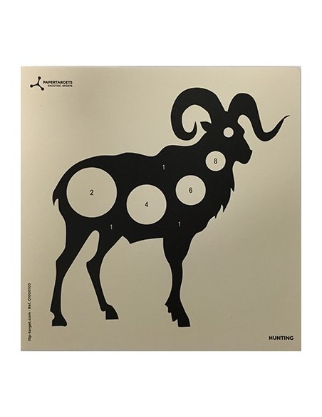 FLIP TARGET PAPER HUNTING "MOUFLON" 50PCS.