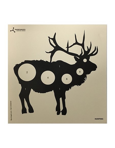 FLIP TARGET BERSAGLI CARTACEI HUNTING "CERVO" 50PZ.