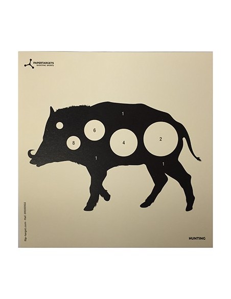 FLIP TARGET BERSAGLI CARTACEI HUNTING "CINGHIALE" 50PZ.