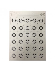 FLIP TARGET PAPIERSCHEIBE IBS25 AIR RIFLE 50STK.