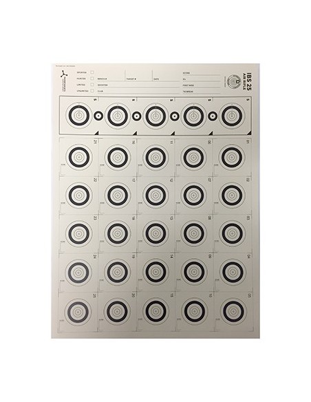 FLIP TARGET PAPIERSCHEIBE IBS25 AIR RIFLE 50STK.