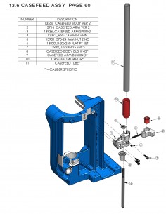 DILLON XL750 / XL650 CASEFEED ADAPTER RED