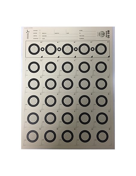 FLIP TARGET PAPIERSCHEIBE IBS50 RIMFIRE 50STK.