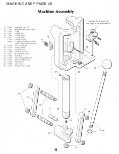 DILLON XL650 PUNCH SUPPORT BRACKET 2