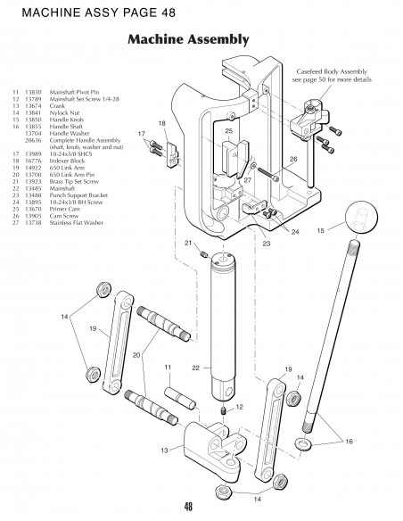 DILLON XL650 PUNCH SUPPORT BRACKET DILLON XL650 PUNCH SUPPORT BRACKET