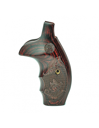 S&W N ROUND COMBAT SUPER ROSEWOOD CHECKERED ENGRAVED WITH LASER LOGO S&W N ROUND COMBAT SUPER ROSEWOOD CHECKERED ENGRAVED WITH LASER LOGO