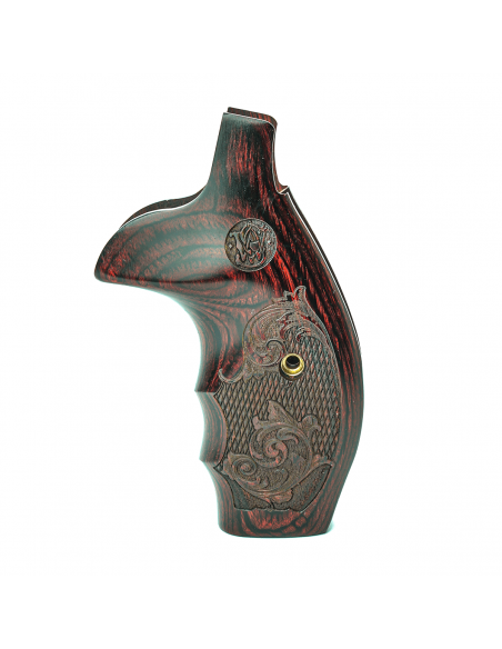 S&W N ROUND COMBAT SUPER ROSEWOOD CHECKERED ENGRAVED WITH LASER LOGO S&W N ROUND COMBAT SUPER ROSEWOOD CHECKERED ENGRAVED WITH LASER LOGO