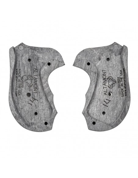 S&W J ROUND BATELEUR SILVERBLACK CROCBACK/STIPPLE WITH LASER LOGO S&W J ROUND BATELEUR SILVERBLACK CROCBACK/STIPPLE WITH LASER LOGO