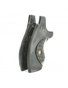 S&W J ROUND FALCONIA BLACK GRIP WITH OLIVE DRAB G10 CROCBACK INSERT 2