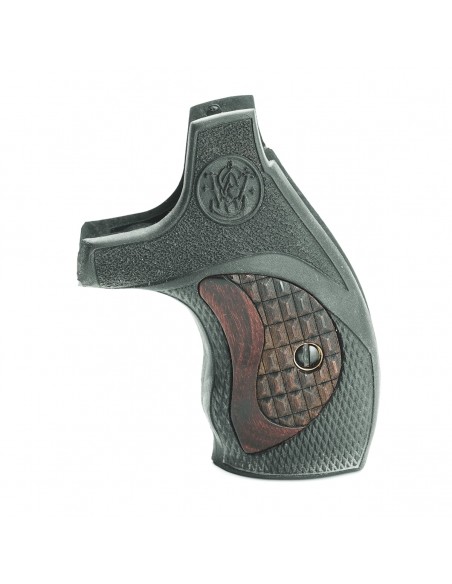 S&W J ROUND FALCONIA BLACK GRIP WITH SUPER ROSEWOOD CROCBACK INSERT S&W J ROUND FALCONIA BLACK GRIP WITH SUPER ROSEWOOD CROCBACK INSERT