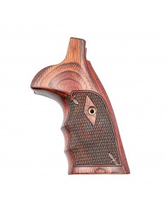 S&W N ROUND CONVERSION BATELEUR SUPER ROSEWOOD CHECKERED FLEUR-DE-LIS 2