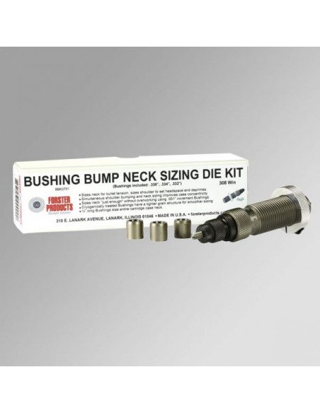 FORSTER BUSHING BUMP NECK SIZING DIE KIT