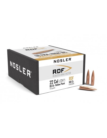 NOSLER PALLE 224" 85GR RDF HPBT 100PZ.