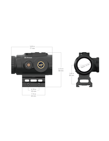VECTOR OPTICS PARAGON 3X18 MICRO PRISM VEPS-MBR BELEUCHTET