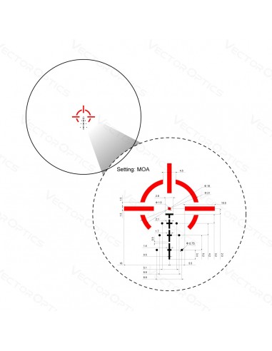 VECTOR OPTICS PARAGON 3X18 MICRO PRISM VEPS-MBR BELEUCHTET