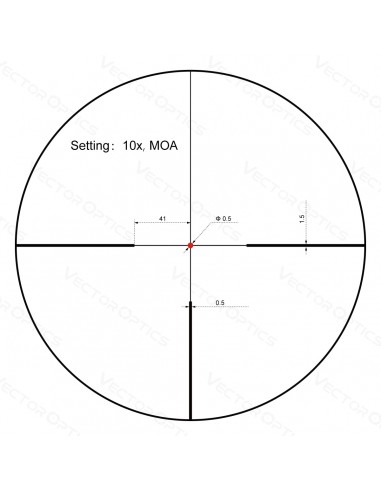 VECTOR OPTICS CONSTANTINE 1-10X24 FIBER DOT ILLUMINATO