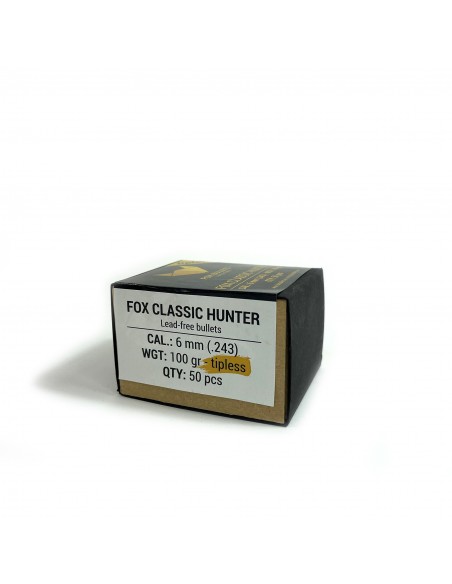 FOX BULLETS CLASSIC HUNTER TIPLESS CAL. 6mm - 100gr 50pcs